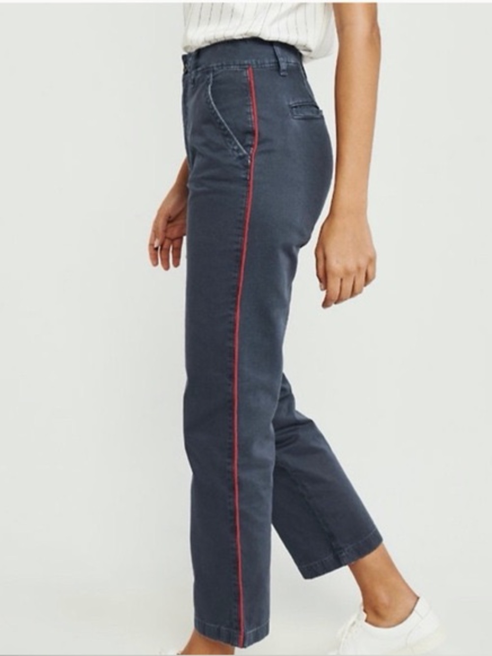 Abercrombie & Fitch High Rise Ankle Straight Pants